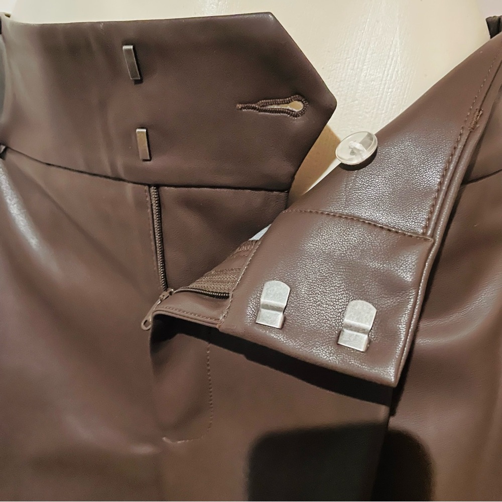 Banana Republic Factory Chocolate Wide Leg Trousers - Picture 5 of 15